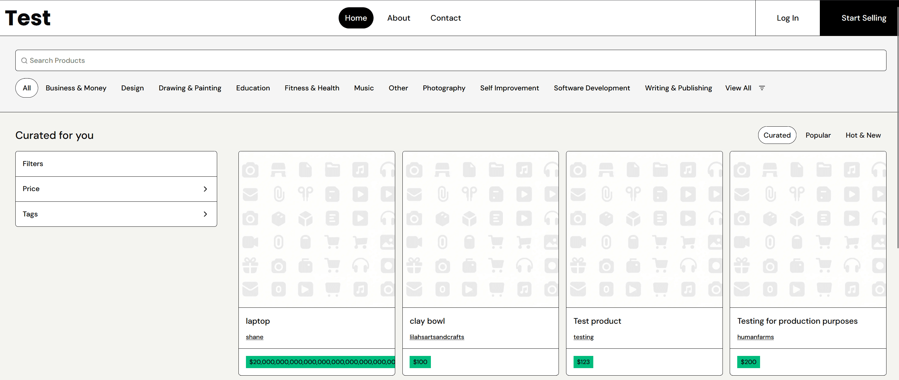 Multi-tenant E-Commerce
